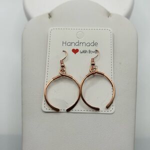 Handmade copper Hoop Earrings